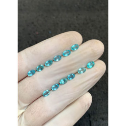 High Quality Natural Sky Blue Apatite Faceted Cut Oval Shape Gemstone For Jewelry