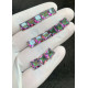 High Quality Natural Mystic Topaz Faceted Cut Cushion Shape Gemstone For Jewelry