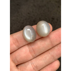 High Quality Natural Grey Moonstone Smooth Oval Shape Cabochons Gemstone For Jewelry