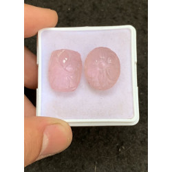 High Quality Natural Morganite Hand Craved Mix Shape Cabochons Gemstone For Jewelry