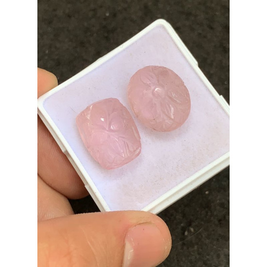 High Quality Natural Morganite Hand Craved Mix Shape Cabochons Gemstone For Jewelry