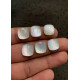 High Quality Natural Mother Of Pearl and Crystal Doublet Honeycom Cut Cushion Shape Cabochons Gemstone For Jewelry