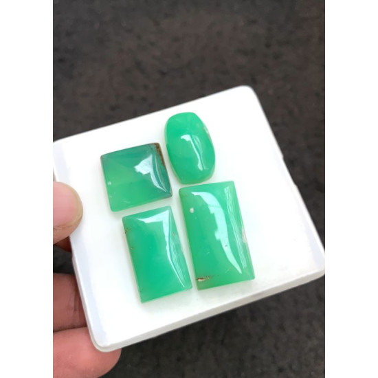 High Quality Natural Chrysoprase Smooth Mix Shape Cabochons Gemstone For Jewelry