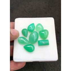 High Quality Natural Chrysoprase Smooth Mix Shape Cabochons Gemstone For Jewelry