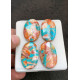 High Quality Natural Oyster Copper Turquoise Smooth Oval Shape Cabochons Gemstone For Jewelry