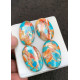 High Quality Natural Oyster Copper Turquoise Smooth Oval Shape Cabochons Gemstone For Jewelry