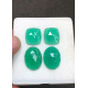 High Quality Natural Green Onyx Rose Cut Pair Fancy Shape Cabochons Gemstone For Jewelry