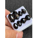 High Quality Natural Black Spinel Rose Cut Pair Fancy Shape Cabochons Gemstone For Jewelry