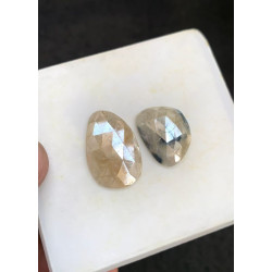 High Quality Natural Bio Color Silverite Rose Cut Fancy Shape Cabochons Gemstone For Jewelry