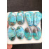 High Quality Natural Chrysocolla Smooth Pair Mix Shape Cabochons Gemstone For Jewelry