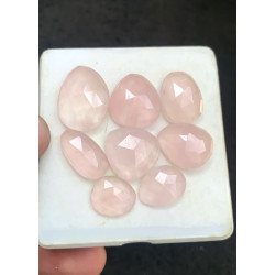 High Quality Natural Rose Quartz Rose Cut Fancy Shape Cabochons Gemstone For Jewelry