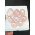 High Quality Natural Rose Quartz Rose Cut Fancy Shape Cabochons Gemstone For Jewelry