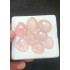 High Quality Natural Rose Quartz Rose Cut Fancy Shape Cabochons Gemstone For Jewelry