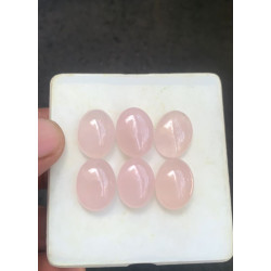 High Quality Natural Rose Quartz Smooth Oval Shape Cabochons Gemstone For Jewelry