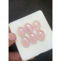 High Quality Natural Rose Quartz Smooth Oval Shape Cabochons Gemstone For Jewelry