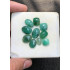 High Quality Natural Emerald Rose Cut Fancy Shape Cabochon Gemstone For Jewelry