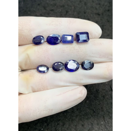 High Quality Natural Blue Sapphire Faceted Cut Mix Shape Gemstone For Jewelry