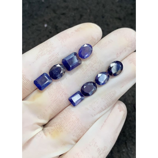 High Quality Natural Blue Sapphire Faceted Cut Mix Shape Gemstone For Jewelry