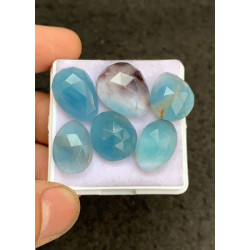High Quality Natural Fluorite Rose Cut Fancy Shape Cabochons Gemstone For Jewelry