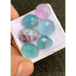 High Quality Natural Fluorite Rose Cut Fancy Shape Cabochons Gemstone For Jewelry