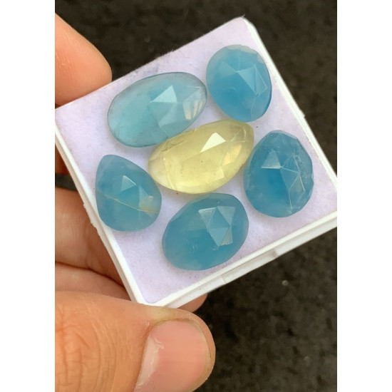 High Quality Natural Fluorite Rose Cut Fancy Shape Cabochons Gemstone For Jewelry