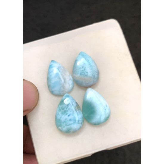 High Quality Natural Larimar Smooth Mix Shape Cabochons Gemstone For Jewelry