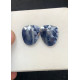 High Quality Natural Blue Sapphire Rose Cut Pair Fancy Shape Cabochons Gemstone For Jewelry