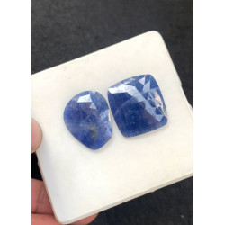 High Quality Natural Blue Sapphire Rose Cut Fancy Shape Cabochons Gemstone For Jewelry