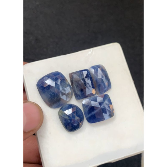 High Quality Natural Blue Sapphire Rose Cut Fancy Shape Cabochons Gemstone For Jewelry