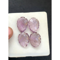 High Quality Natural Ametrine Hand Craved Leaf Shape Cabochons Gemstone For Jewelry