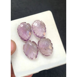 High Quality Natural Ametrine Hand Craved Leaf Shape Cabochons Gemstone For Jewelry