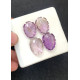 High Quality Natural Ametrine Hand Craved Leaf Shape Cabochons Gemstone For Jewelry