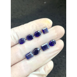 High Quality Natural Blue Sapphire Faceted Cut Mix Shape Gemstone For Jewelry