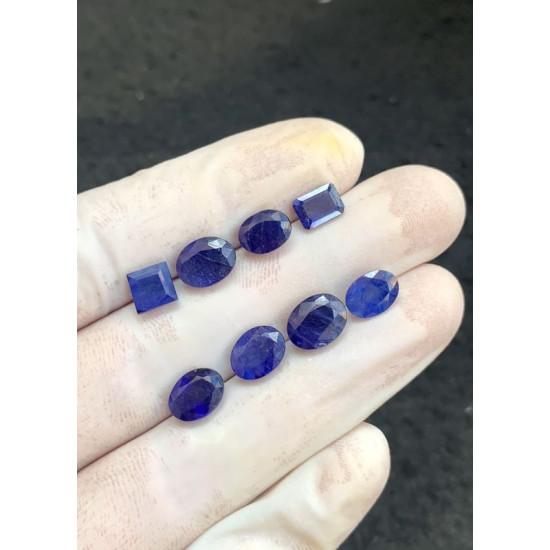 High Quality Natural Blue Sapphire Faceted Cut Mix Shape Gemstone For Jewelry