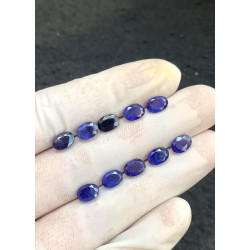 High Quality Natural Blue Sapphire Faceted Cut Oval Shape Gemstone For Jewelry
