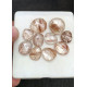 High Quality Natural Rutilated Quartz Rose Cut Fancy Shape Cabochons Gemstone For Jewelry