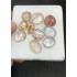 High Quality Natural Rutilated Quartz Rose Cut Fancy Shape Cabochons Gemstone For Jewelry