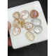 High Quality Natural Rutilated Quartz Rose Cut Fancy Shape Cabochons Gemstone For Jewelry