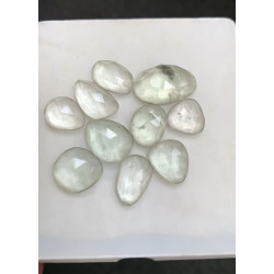 High Quality Natural Green Amethyst Rose Cut Fancy Shape Cabochon Gemstone For Jewelry