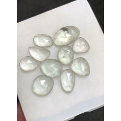 High Quality Natural Green Amethyst Rose Cut Fancy Shape Cabochon Gemstone For Jewelry