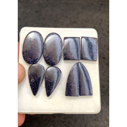 High Quality Natural Blue  Send Stone Smooth Pair Mix Shape Cabochons Gemstone For Jewelry
