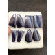 High Quality Natural Blue  Send Stone Smooth Pair Mix Shape Cabochons Gemstone For Jewelry