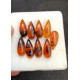 High Quality Natural Amber Smooth Pear Shape Cabochons Gemstone For Jewelry