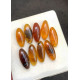 High Quality Natural Amber Smooth Oval Shape Cabochons Gemstone For Jewelry