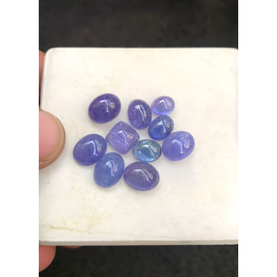 High Quality Natural Tanzanite Smooth Mix Shape Cabochons Gemstone For Jewelry