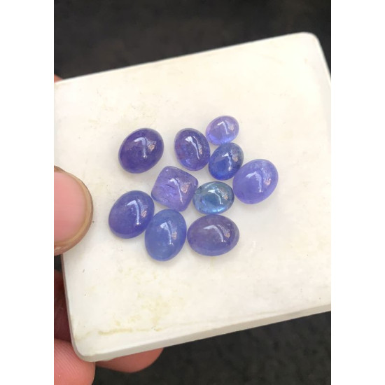 High Quality Natural Tanzanite Smooth Mix Shape Cabochons Gemstone For Jewelry