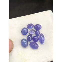 High Quality Natural Tanzanite Smooth Mix Shape Cabochons Gemstone For Jewelry