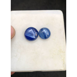 High Quality Natural Blue Kyanite Smooth Round Shape Cabochons Gemstone For Jewelry