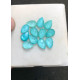 High Quality Arizona Turquoise and Crystal Doublet Rose Cut Pear Shape Cabochons Gemstone For Jewelry