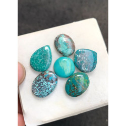 High Quality Natural Tibetan Turquoise Smooth Mix Shape Cabochons Gemstone For Jewelry